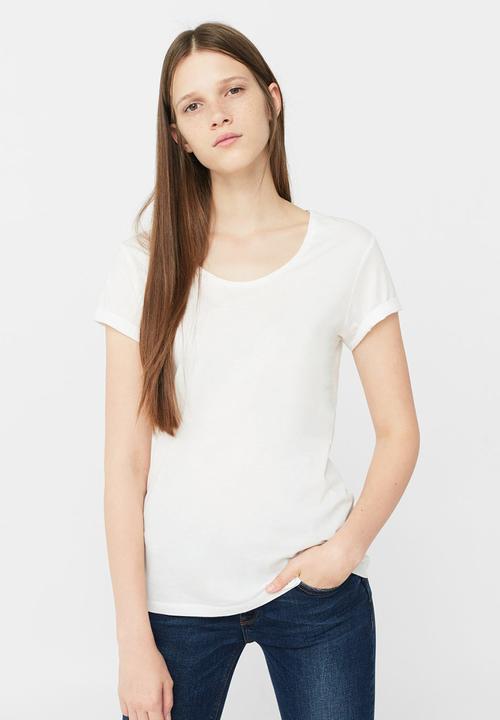 MANGO - Basic Tee White