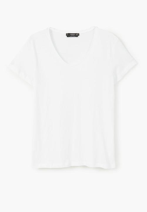 MANGO - Basic Tee White