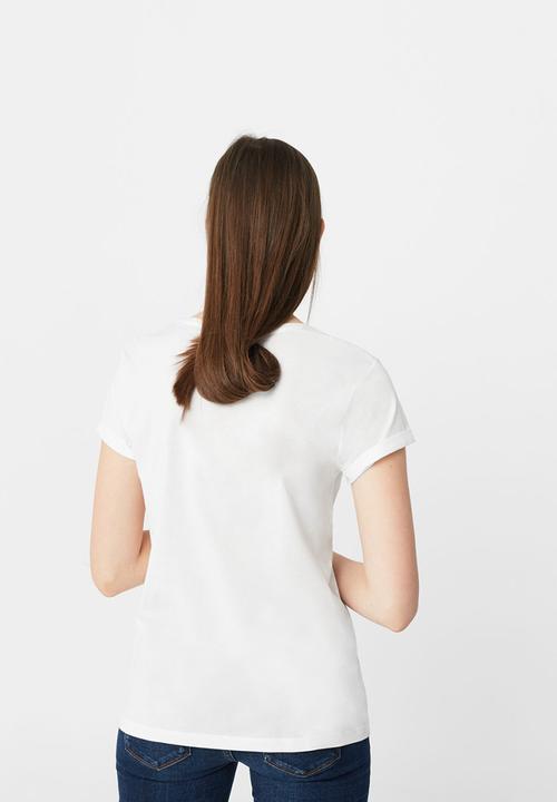 MANGO - Basic Tee White