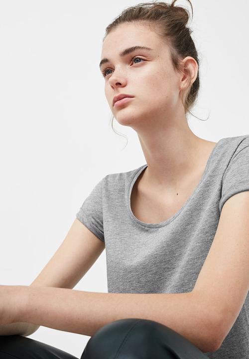 MANGO - Basic Tee Grey