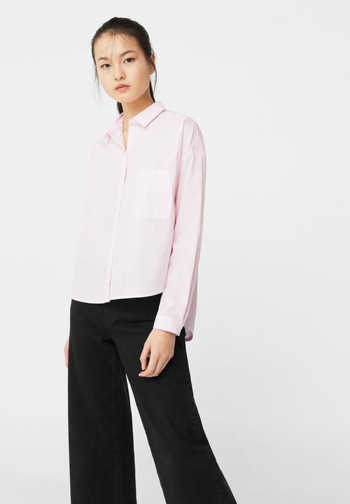 MANGO - Classic Shirt Pale Pink