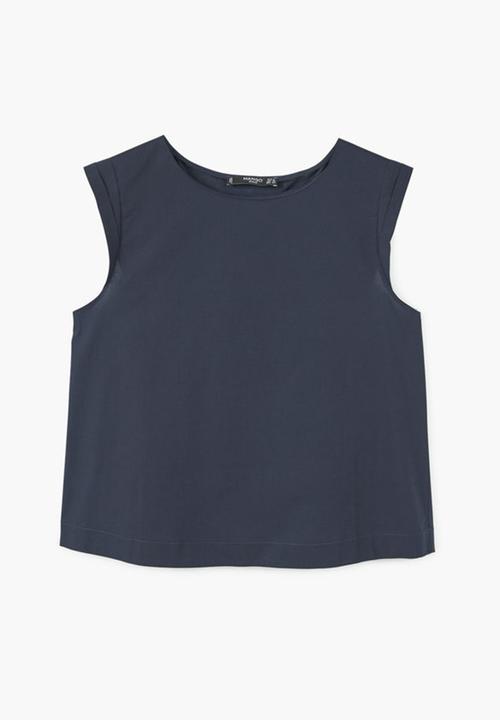 MANGO - Sleeveless Top Navy