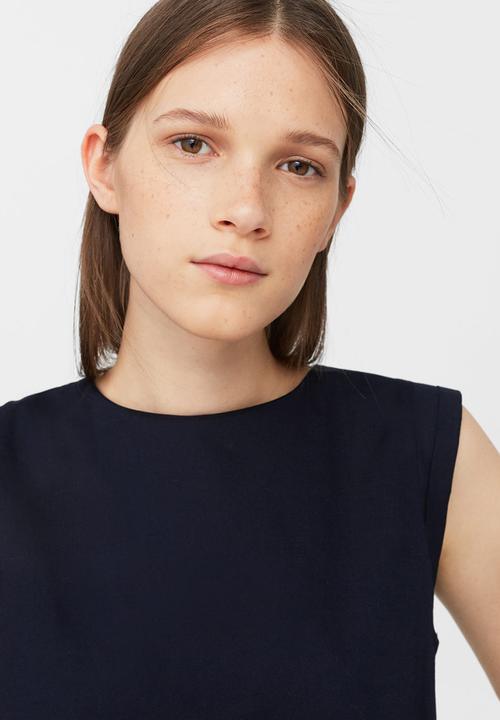 MANGO - Sleeveless Top Navy