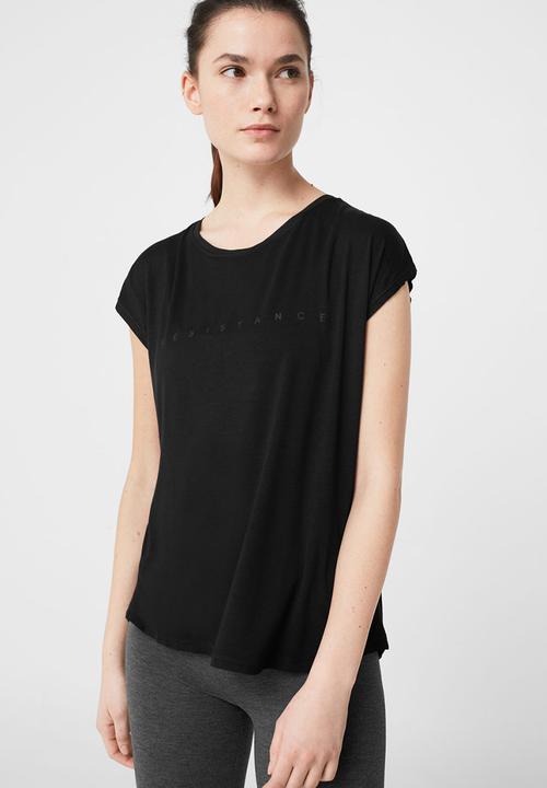 MANGO - Technical Racerback T-shirt Black