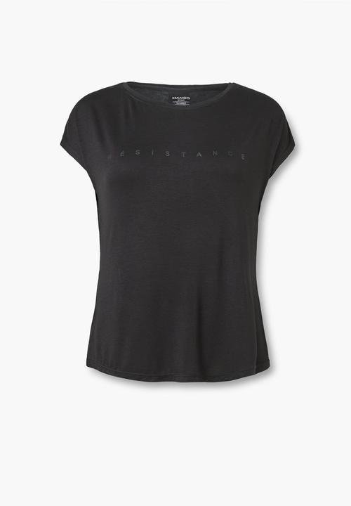 MANGO - Technical Racerback T-shirt Black