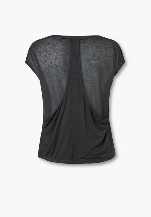 MANGO - Technical Racerback T-shirt Black