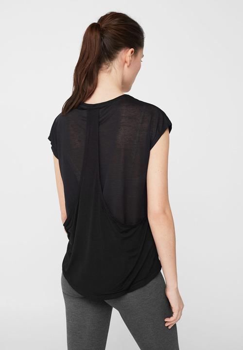 MANGO - Technical Racerback T-shirt Black