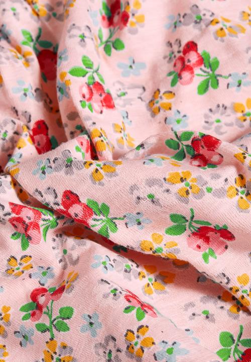 Next - Pink Floral Tunic Dress Pale Pink