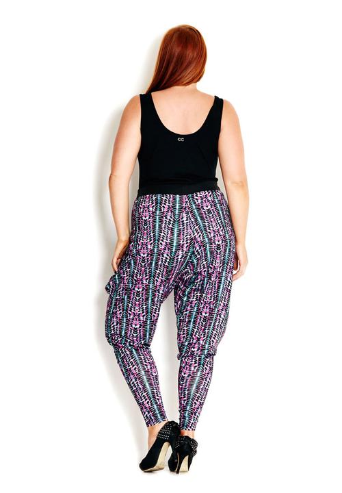 City Chic - Sonic harem pants Multi-colour