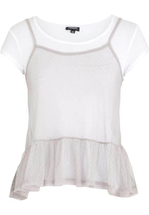 c(inch) - Two-piece T-shirt Top Grey