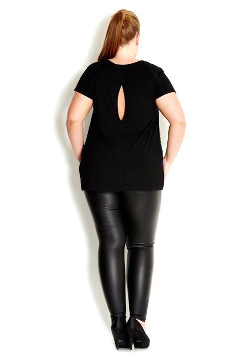 City Chic - Jewel blossom top Green
