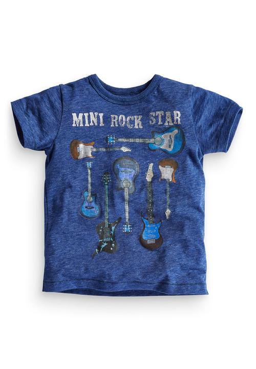 Next - Mini Rock Star T-shirt Mid Blue