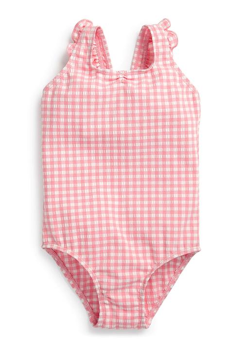 Next - Gingham Swimsuit Pale Pink