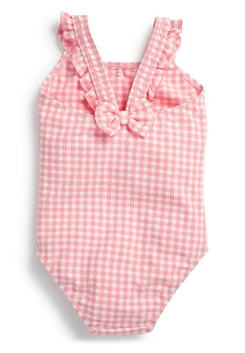 Next - Gingham Swimsuit Pale Pink
