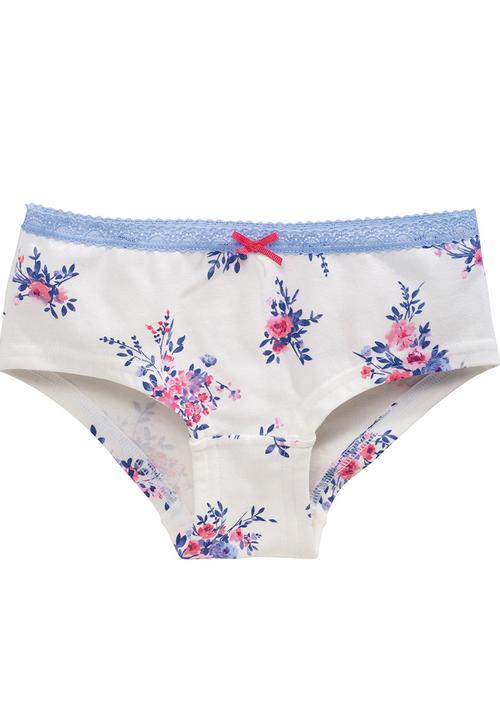 Next - Seven Pack Floral Hipsters Mid Pink