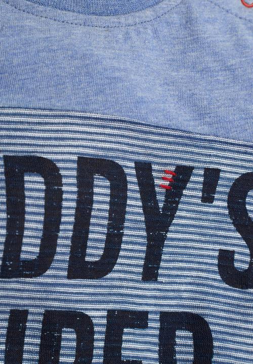 Next - Short-sleeve dad T-shirt Mid blue