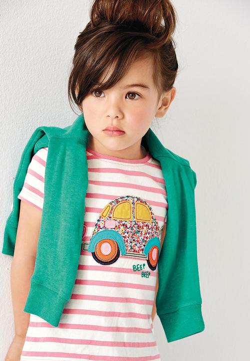 Next - Stripe Car T-shirt Multi-colour