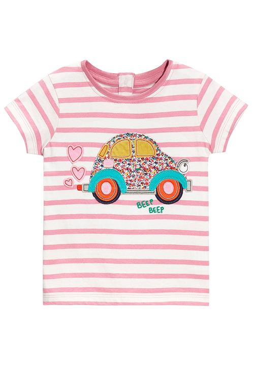 Next - Stripe Car T-shirt Multi-colour