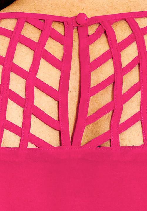City Chic - Cami with cut-out detail dark Pink