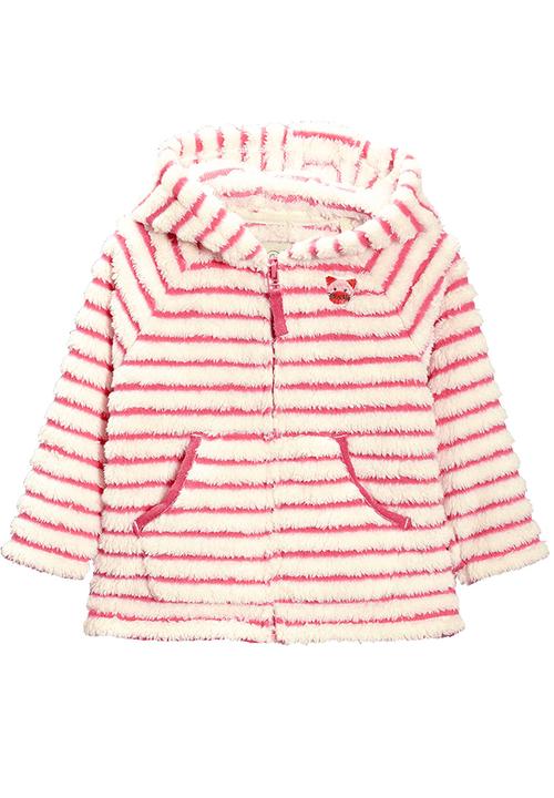 Next - Stripe Fleece Zip Through Hoody Multi-colour