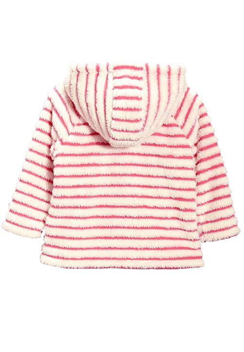 Next - Stripe Fleece Zip Through Hoody Multi-colour