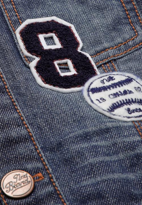 Next - Denim Jacket Mid Blue