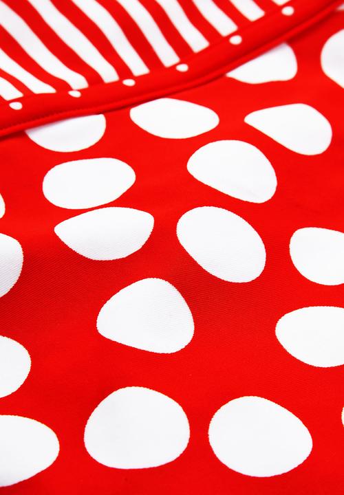 Next - Striped Sunsuit Red