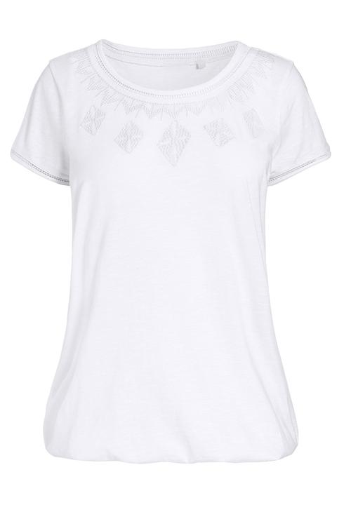 Next - Bubble hem top White