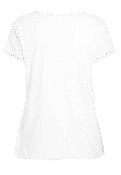 Next - Bubble hem top White