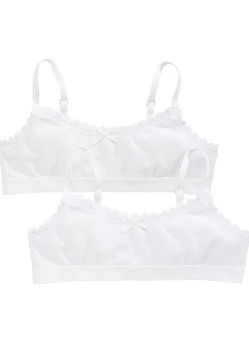 Next - Two Pack White Crop Tops White