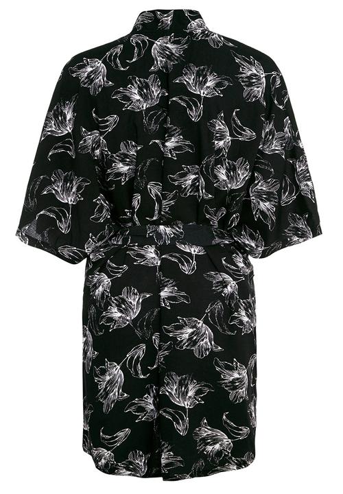 Next - Tulip-print robe Black/White