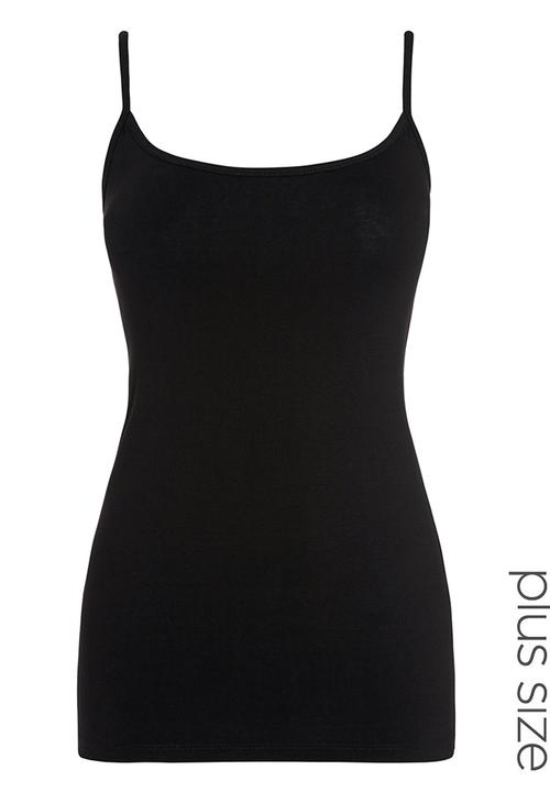 Next - Thin strap vest Black