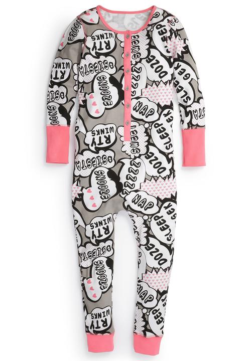 Next - Speech Bubble Onesie Multi-Colour