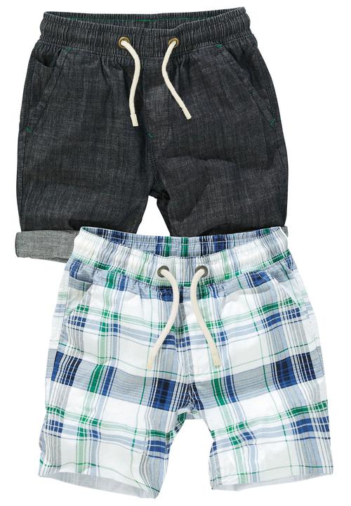 Next - 2-Pack Shorts Check Blue/White