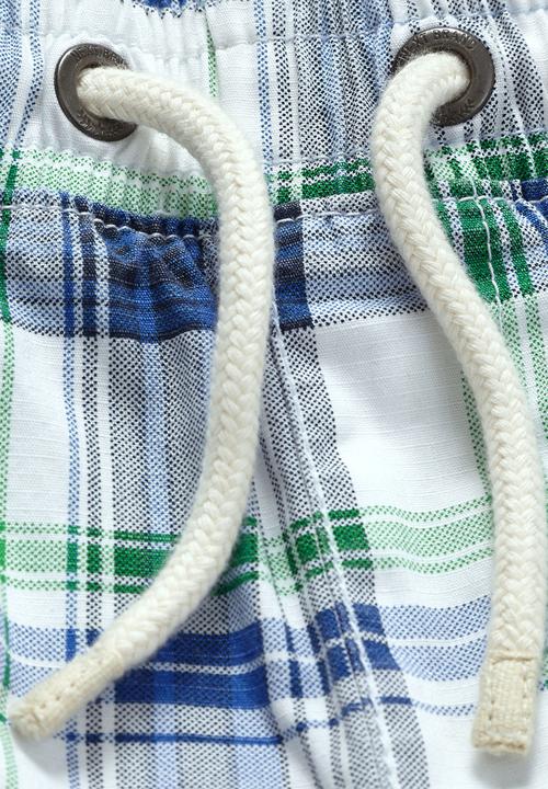 Next - 2-Pack Shorts Check Blue/White