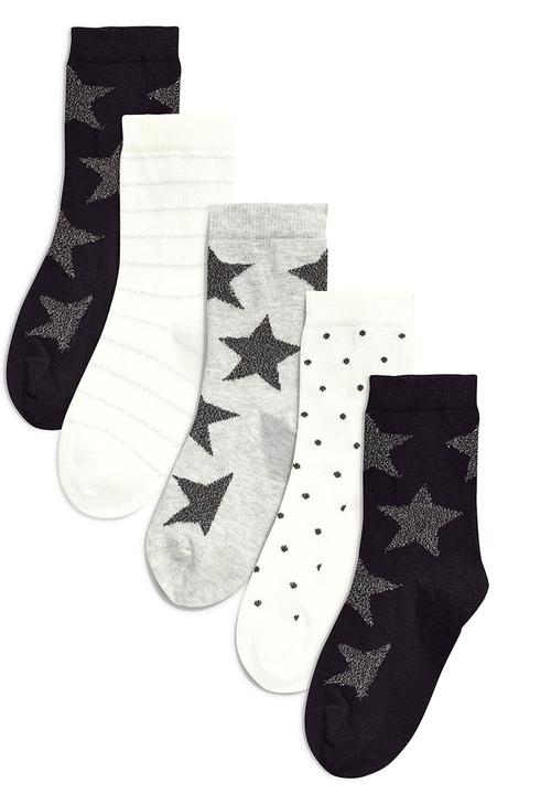 Next - Five Pack Socks Grey