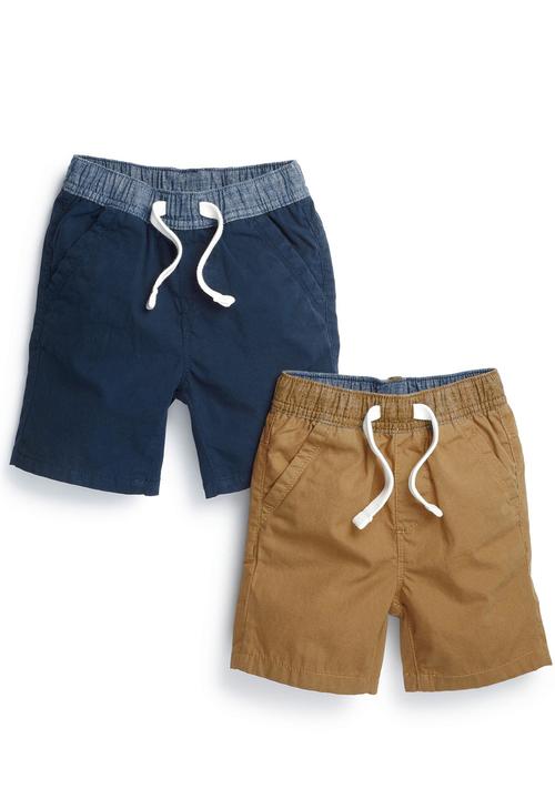 Next - 2-Pack Pull-On Shorts Multi-Colour