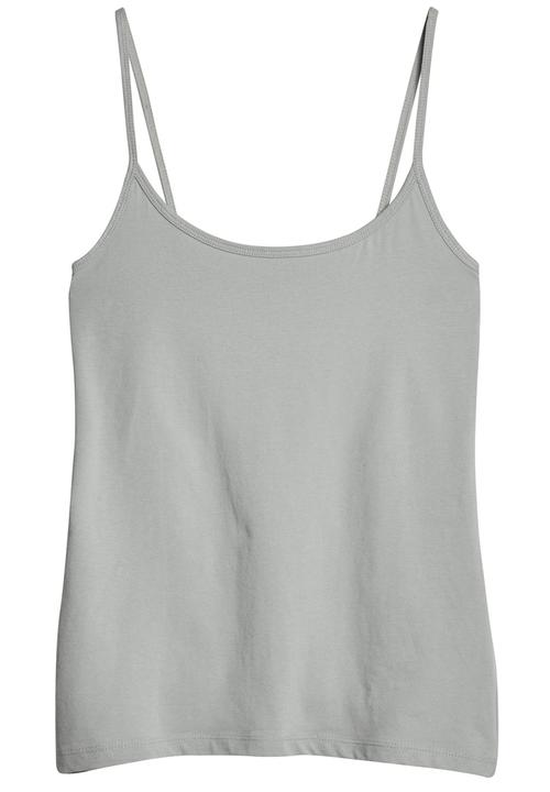 Next - Thin Strap Vest Grey (pale grey)