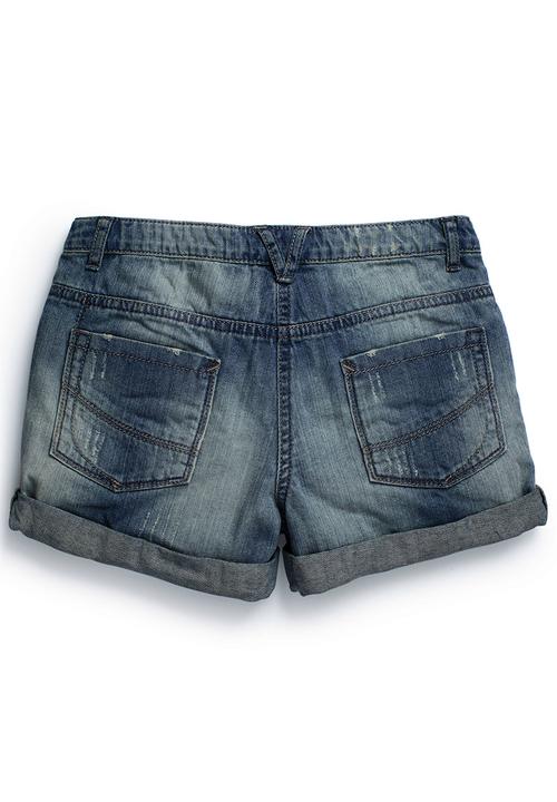 Next - Denim Shorts Mid Wash Mid Blue