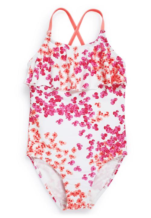 Next - Ditsy Frill Swimsuit Multi-colour