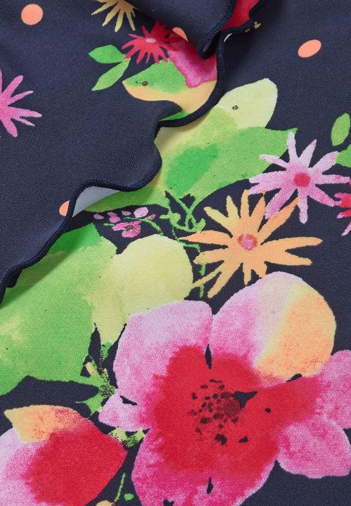 Next - Floral Frill Swimsuit Multi-Colour