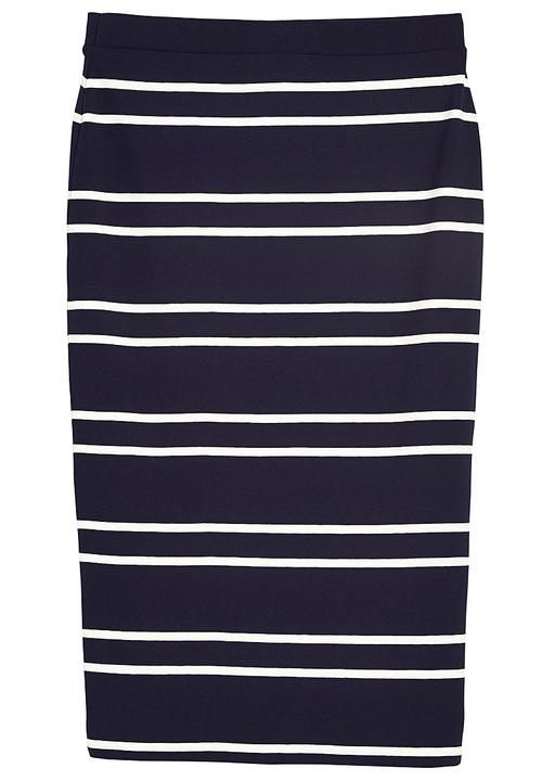 Next - Navy striped tube skirt Navy