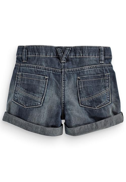 Next - Denim Shorts Dark Wash Dark Blue