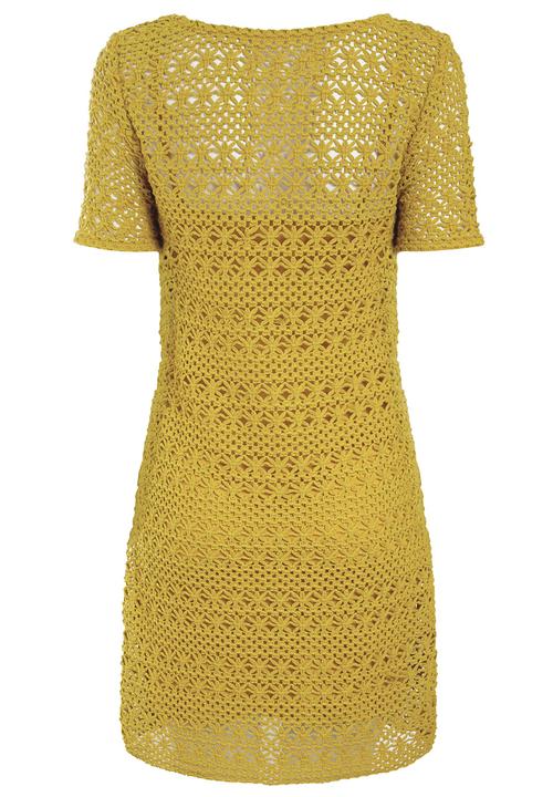 Next - Crochet tunic in ochre Yellow