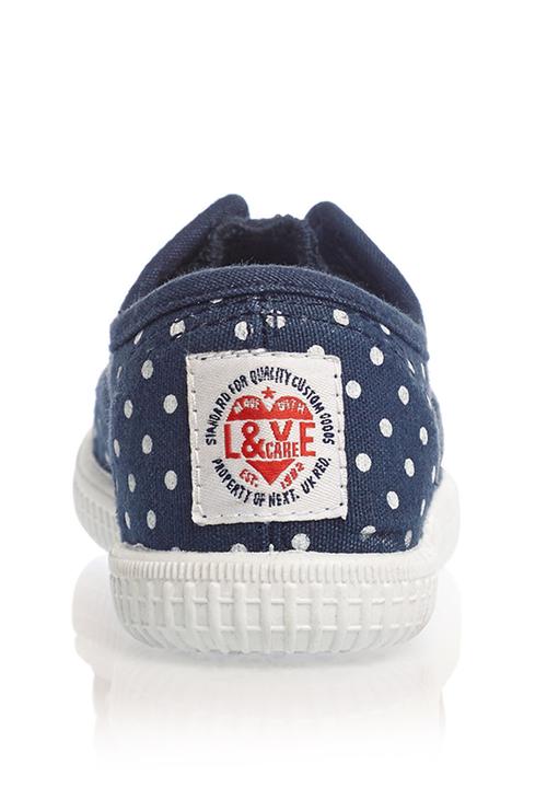 Next - Laceless Low-Top Navy Spot