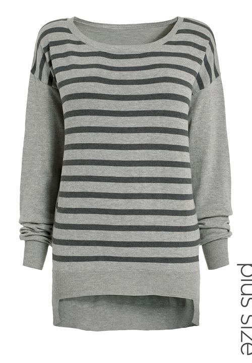 Next - Striped fashion sweater Grey