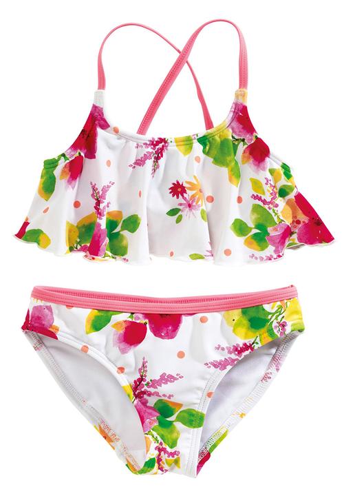 Next - White Floral Bikini Multi-Colour