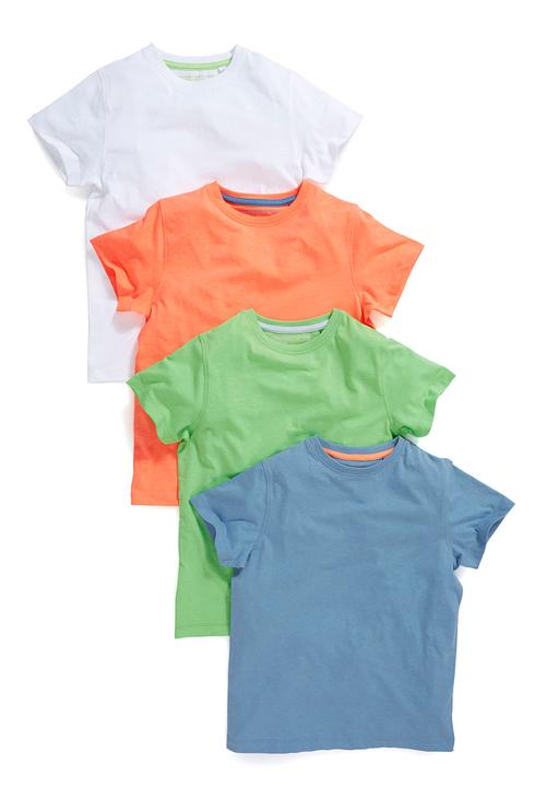 Next - Plain T-Shirt 4-Pack Multi-Colour