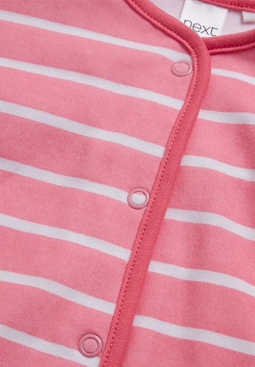 Next - Girls varsity sleepsuits 3-pack Mid pink