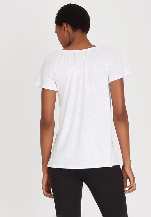 Cherry Melon - Off The Shoulder Top White